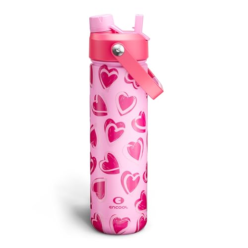 Insulated Water Bottle with Straw Stainless Steel Water Bottle