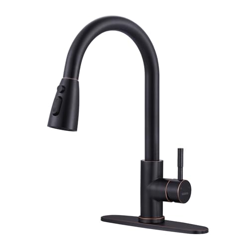 Bronze Kitchen Faucet with Sprayer