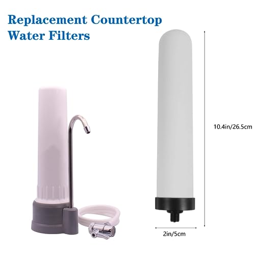 10'' Replacement Ceramic Candle Water Filters for Countertop Filter
