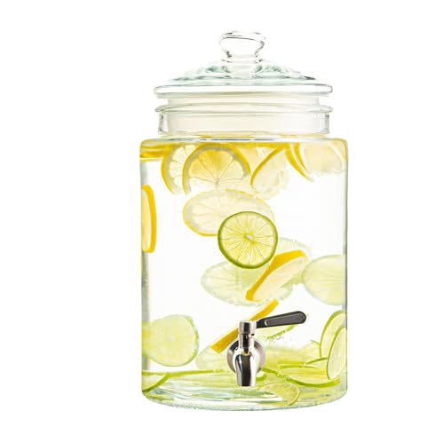Large Glass Drink Dispenser with Spout