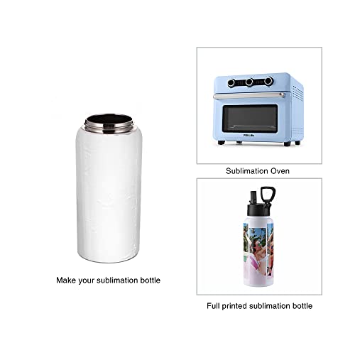 2 Pack Sublimation Blanks Tumblers Sports Water Bottles 32 OZ (2 Count)