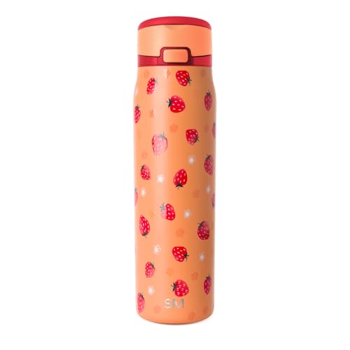 Water Bottle with Straw & Handle