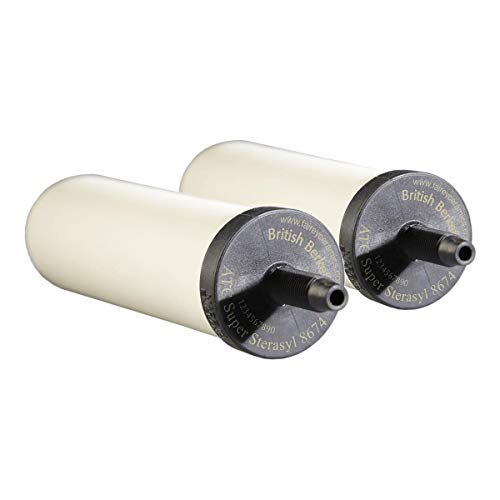 W9121214 British Berkefeld W9121215 0.5 Micron ATC Super Sterasyl Ceramic Water Filter for Gravity Systems (2 Count)