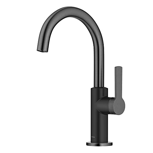 Oletto Single Handle Kitchen Bar Faucet in Matte Black