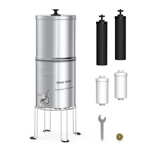 TK-AB-FS Gravity Water Filter System, with Silver Ions Filtration