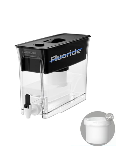 WFD-02L 35-Cup Water Filter Dispenser, Fluoride Reduction, Black