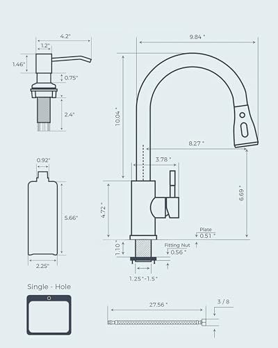 Kitchen Faucet with Soap Dispenser