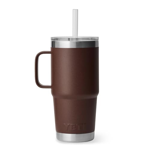 Rambler 25 oz Tumbler with Handle and Straw Lid