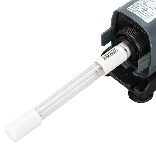Aquarium Filter 5W UV Bulb Green Water Killer Submersible Pump Filter 132 GPH for 75 Gallon Fish Tank