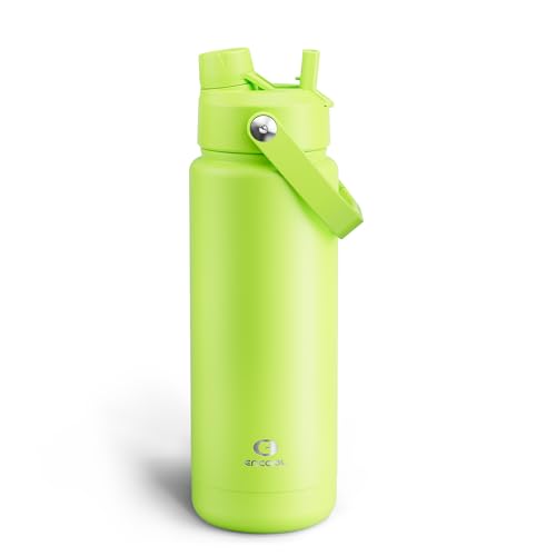 Insulated Water Bottle with Straw Stainless Steel Water Bottle