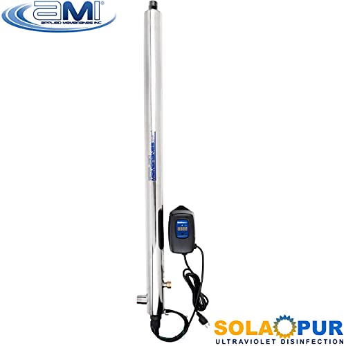 Solapur Whole House Ultraviolet Water Purifier UV Sterilizer for Point of Entry Drinking Water Purification