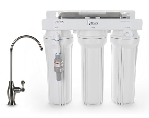 4 Stage Under Sink Drinking System with UV & Water Regulator
