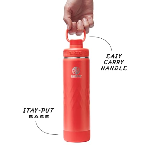 Sport Triple Insulated Water Bottle with Spout Lid and Ice Blocker