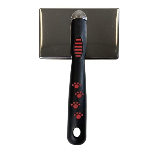 Paw Brothers Soft Pin Flat Slicker Brush for Dogs