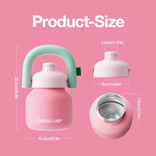 Water Bottle with Straw and Carry Handle 33oz