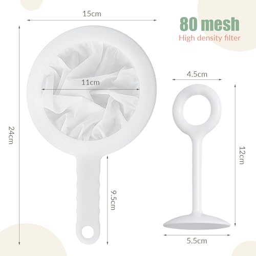 2 Pack Fine Nylon Mesh Strainer