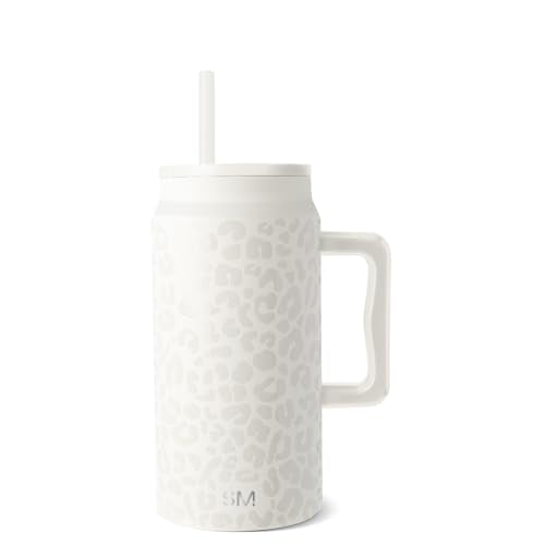 50 oz Mug Tumbler with Handle and Straw Lid