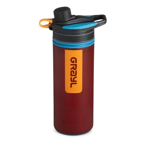 GeoPress 24 oz Water Purifier & Water Filter Bottle
