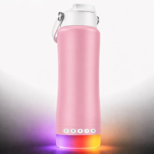 Stainless Steel Water Bottle with Camping Lantern & Night Light