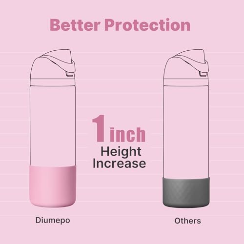 Pink Silicone Protector Boot for Owala 24 oz FreeSip & Flip Water Bottle