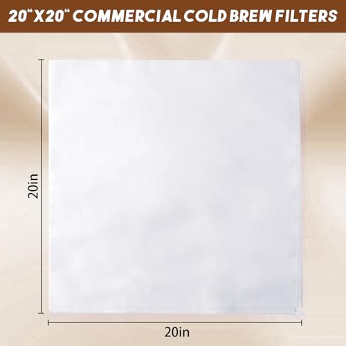 50 Pcs Commercial Cold Brew Coffee Filters for 5 Gallon Buckets & Commercial Cold Brew Coffee Makers (50 Count)