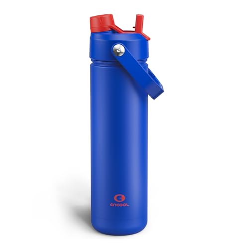 Insulated Water Bottle with Straw Stainless Steel Water Bottle
