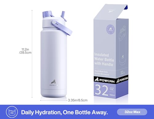 32 oz Insulated Water Bottle with 2