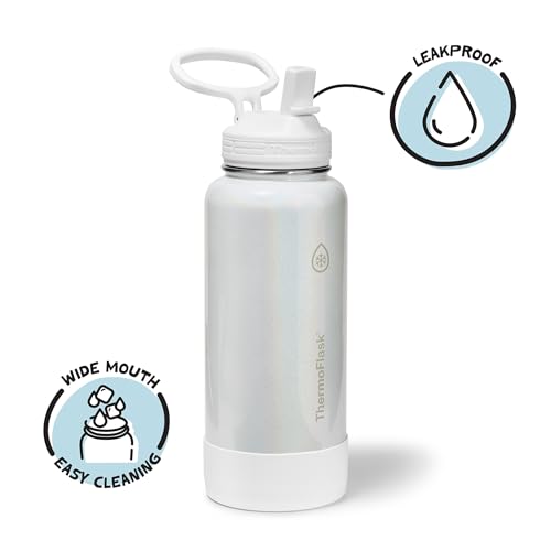 Insulated Water Bottle with Straw Lid