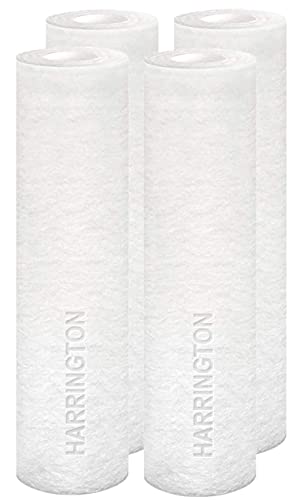 HVV5 10N 5 Micron 10" x 2.5" Premium Sediment Water Filter Replacement Cartridge (4 Count)