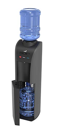 BPD1SK BLK w WTG Atlantis Cook 'N Cold Bottled Water Cooler with WaterGuard System