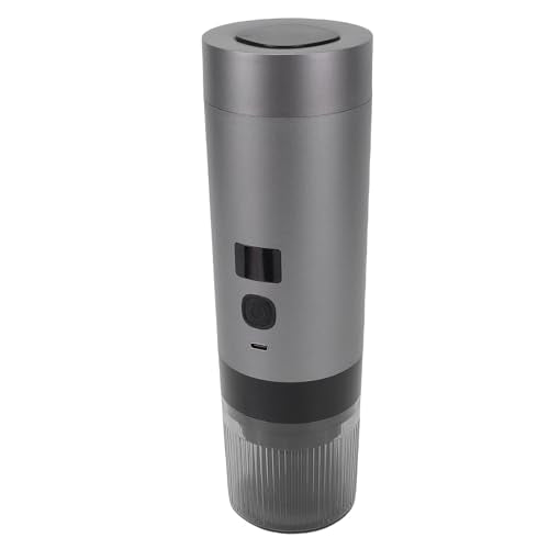 Portable Coffee Machine Coffee Machines Maker with Spoon 200ml Fast Heating Temp Digital Display Fine Mesh Filter Cold Hot Extraction for Camping Office Portable