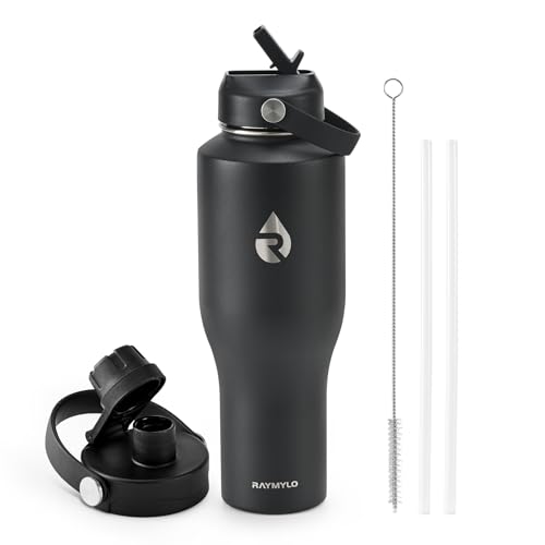 40 oz Insulated Water Bottle with Straw