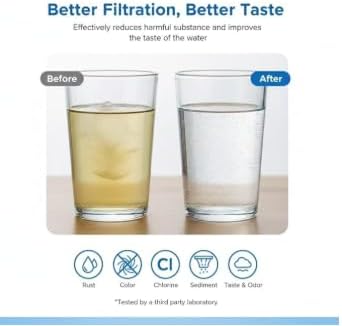 Water Filter da97 Replacement for S@AMSUNG DA97-17376B-WF, DA97-08006C, HAF-Qin/EXP, EFF- 08006C, WD-F45, Water Filter (2 Packs)