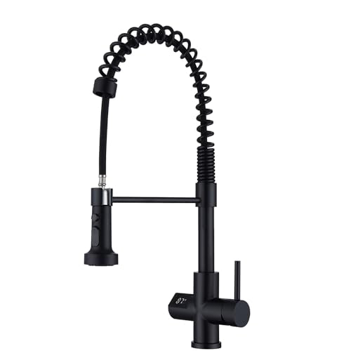 Kitchen Faucet with Temperature Digital Display