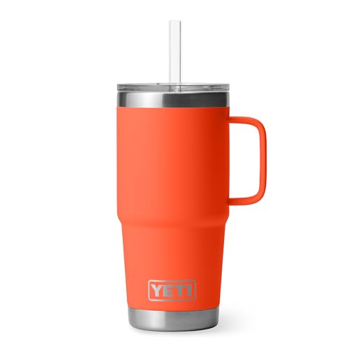 Rambler 25 oz Tumbler with Handle and Straw Lid