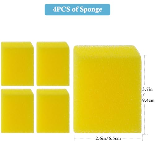 4PCS Aquarium Filter Sponge Replacement for 20W 315GPH Aquarium Filter