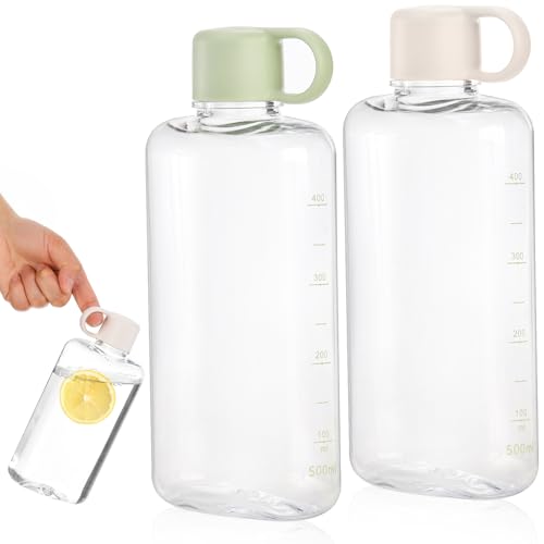 2 Pack Portable Flat Water Bottles (2 Count)