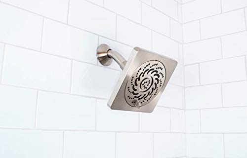 S-5001-BN-E15 Kubos Exhilaration High Pressure Fixed Shower Head, 1.5 GPM, Brushed Nickel