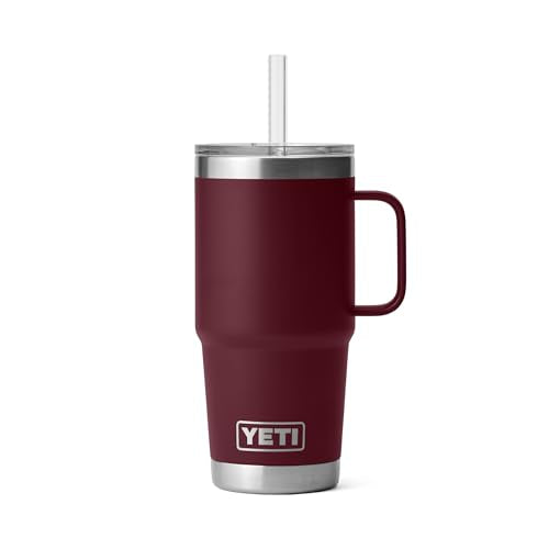 Rambler 25 oz Tumbler with Handle and Straw Lid