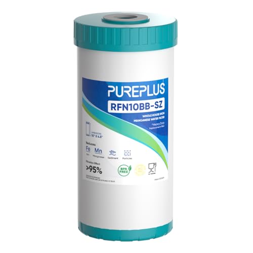 5 Micron 10" x 4.5" Whole House Iron & Manganese Reduce Water Filter Replacement for FM15B