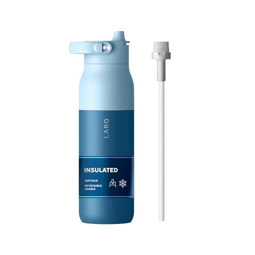 Swig Top Insulated Stainless Steel Water Bottle with Straw and Handle
