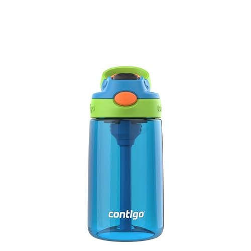 Autospout Kids Water Bottle 14oz Single Pack Blue Poppy