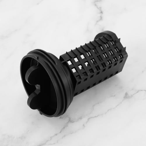 2Pcs Washing Machine Filter Machine Drain Pump Filter Cap 383EER2001A Compatible with LG F1069FD.ABWQEUK F1069FD2P.ABWQEUK Black 96mm