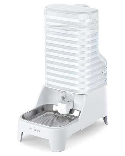 Automatic Dog Water Bowl Dispenser with Patented Faucet