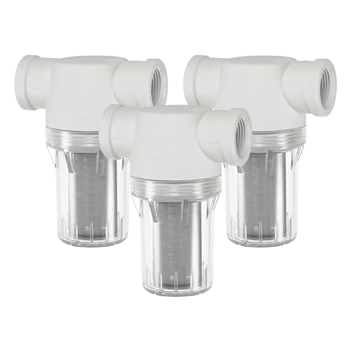 3 Pack Water Pump Strainer with 100 Mesh Stainless Steel Filter Screen