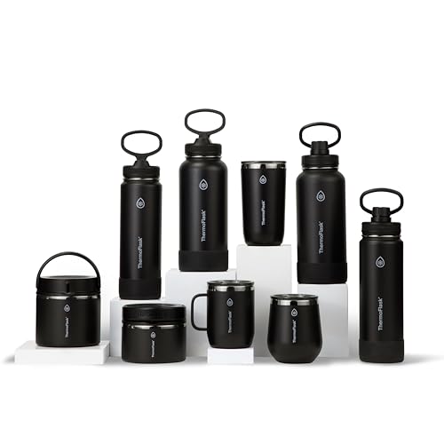 Insulated Water Bottle with Straw Lid