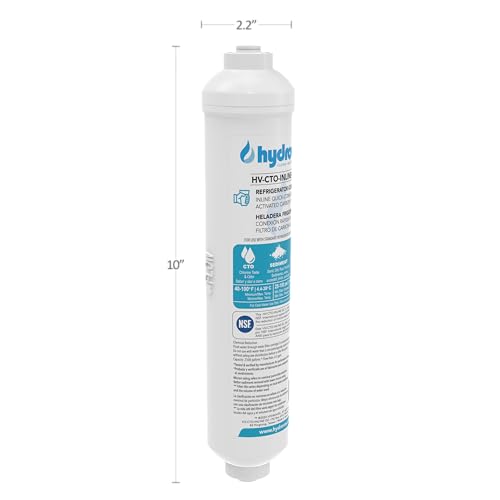 Inline Water Filter for Refrigerator