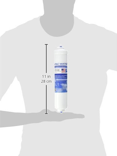 5-TCR-QC, 10" Inline Carbon Filter, ¼” Quick Connect, US Made