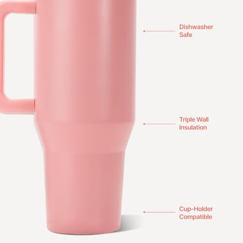 Traveler 40 oz Water Bottle with Handle & Flip Straw