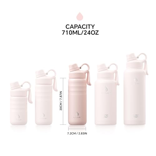 24oz Stainless Steel Insulated Bottle with 2 Leak